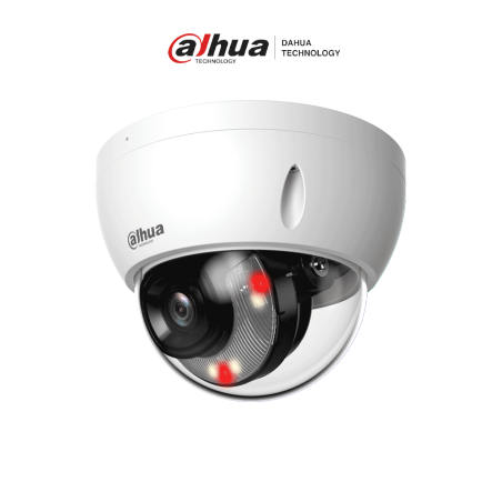 DAHUA DH-IPC-HDBW2649EP-S-IL - Camara IP Domo Antivandalica de 6 Megapixeles/ Lente de 2.8mm/ 30 Metros de Iluminador Dual In...