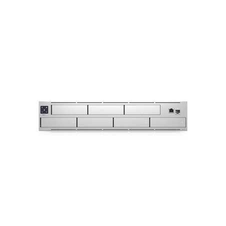 NVR PRO UniFi Protect, con bahía  para 7 discos duros, almacena hasta 20 cámaras 4k o 60 cámaras 1080p, pantalla táctil
