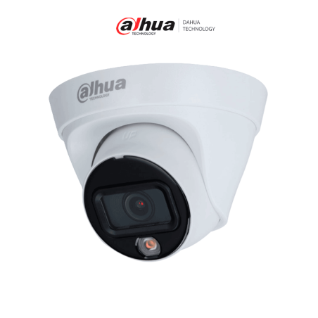 DAHUA DH-IPC-HDW1439T1-LED-S6 - Cámara IP Domo de 4 Megapíxeles/ Full Color/ H.265+/ Lente de 2.8mm/ 95 Grados de Apertura/ D...
