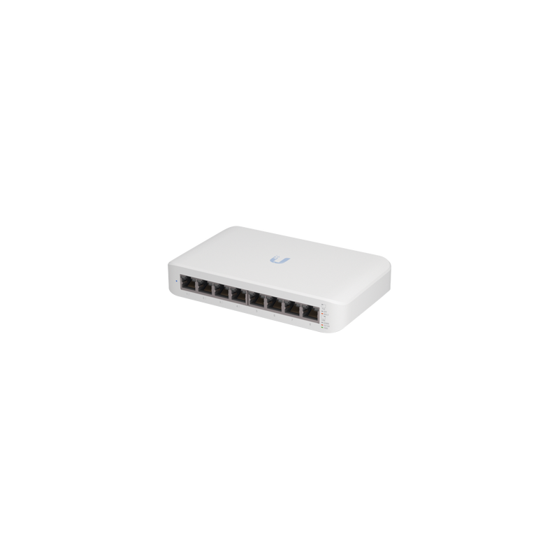Switch UniFi Lite Administrable PoE de 8 Puertos 10/100/1000 Mbps (4 puertos 802.3af/at), 52 W