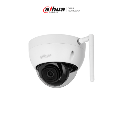 DAHUA IPC-HDBW1230DE-SW - Camara IP Domo Wifi de 2 Megapixeles/  Lente de 2.8 mm/ 100 Grados de Apertura/ IR de 30 Metros/ Ra...