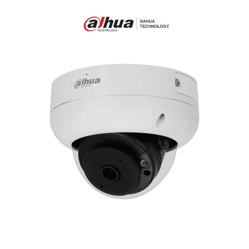 DAHUA IPC-HDBW3441R-AS-P Cámara IP domo antivandálica de 4 MP con lente de 2.1 mm, visión nocturna de 15 m, IA WizSense, y pr...