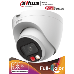 DAHUA IPC-HDW2249T-S-IL - Cámara IP Domo de 2 Megapixeles/ Con Iluminador Dual Inteligente+Full Color/ WizSense/ Lente de 2.8...