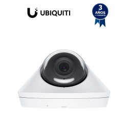 UBIQUITI UVC-G4-DOME - Cámara IP domo 4 MP, Lente Fijo, PoE, Iluminadores IR 9 Mts, Micrófono y Bocina integrados, Deteccion ...