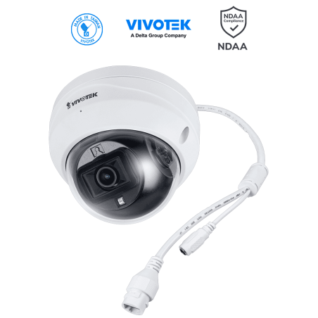 VIVOTEK FD639(1YL) - Camara IP VORTEX Essential Series Domo Exterior 2 MP, Lente 2.8 mm, Microfono integrado, IR 30m, IP66, I...