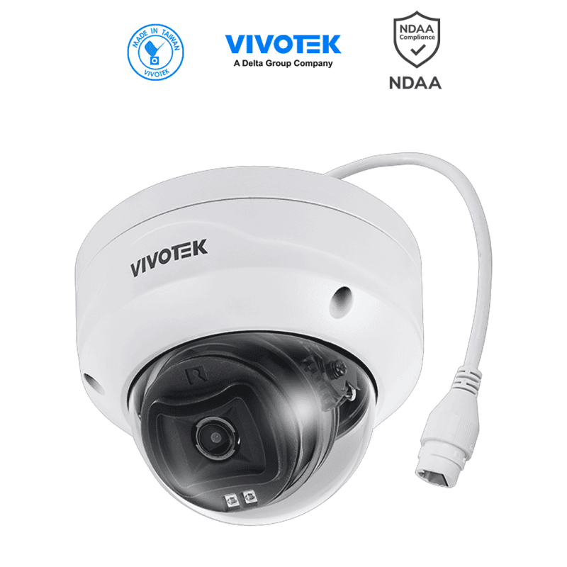 VIVOTEK FD833-HV(1Y) - Camara IP Domo Vortex Premium Series, 5 Megapixeles, Smart IR 30mts , WDR Pro, Lente Fijo 2.8 mm , Adv...