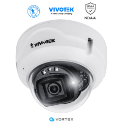 VIVOTEK FD839-EHV - Camara IP VORTEX Essential Series Domo Exterior 5 MP, Lente Fijo 2.8mm, Microfono Integrado, IR 30 mts, W...