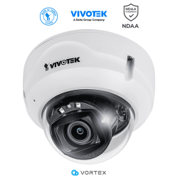 VIVOTEK FD839-EHTV - Cámara IP VORTEX Essential Series domo exterior 5 MP, lente varifocal 2.8-10mm, micrófono integrado, IR ...