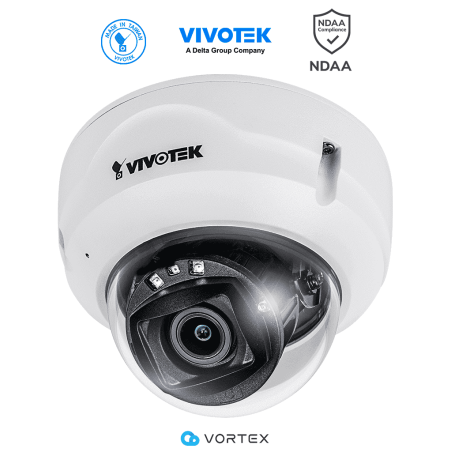 VIVOTEK FD839-EHTV - Cámara IP VORTEX Essential Series domo exterior 5 MP, lente varifocal 2.8-10mm, micrófono integrado, IR ...