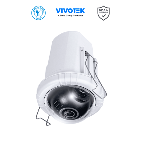 VIVOTEK FD9182-H - Camara IP Minidomo interior 5 Megapixeles, Lente fijo 2.8mm, WDR Pro, Microfono Integrado, SNV, Cibersegur...