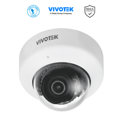 VIVOTEK FD9186-H - Cámara IP domo interior 5 Megapixeles, lente fijo 2.8mm, Smart IR 30mts, WDR Pro, micrófono integrado, Sma...