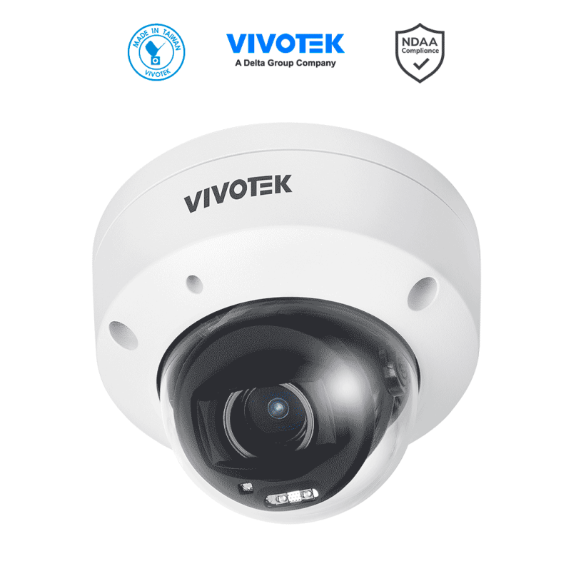 VIVOTEK FD9380-HTV-V2 - Cámara IP domo exterior 5 MP, lente varifocal remoto 2.7-13.5mm, Smart IR 30m, WDR Pro, Cibersegurida...