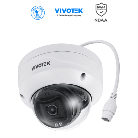 VIVOTEK FD9383-HV - Camara IP domo exterior 5 MP, Smart IR 30mts , WDR Pro, Lente Fijo 2.8 mm , Smart VCA, Deep Search, Prote...