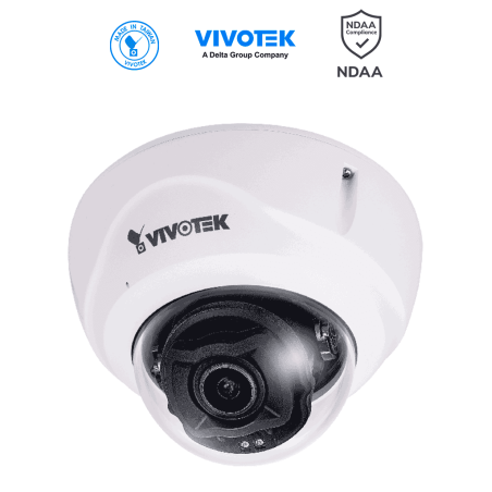 VIVOTEK FD9387-FR-v2 - Cámara IP domo exterior antivandálica 5 MP, reconocimiento facial integrado, lente varifocal motorizad...