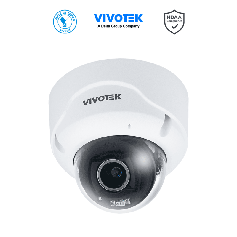 VIVOTEK FD9389-EHTV-V3 - Cámara IP domo exterior 5 MP, IR 40mts, Real Sight Engine IA, WDR Pro, Micrófono Integrado, Lente va...