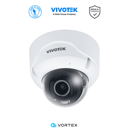 VIVOTEK VORTEX FD839-EHTV-V2 - Cámara IP VORTEX Premium Series Domo exterior 5MP, Lente varifocal 2.8-12mm, Micrófono integra...
