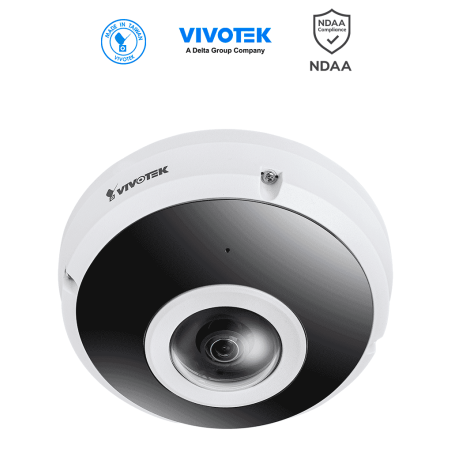 VIVOTEK FE9382-EHV-v2 - Cámara IP fisheye exterior 6 MP, panorámica 360º, Smart IR II 20m, Deep Search, WDR Pro, Smart VCA, S...