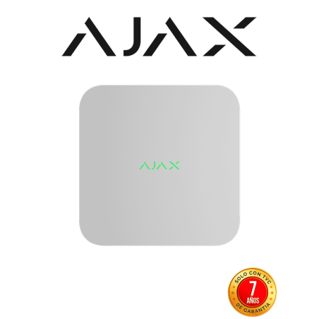 Ajax NVR (8ch) - Grabador de video en red de 8 canales para cámaras IP resolución 4K cámaras ONVIF/RTSP. Acepta cámaras AJAX ...