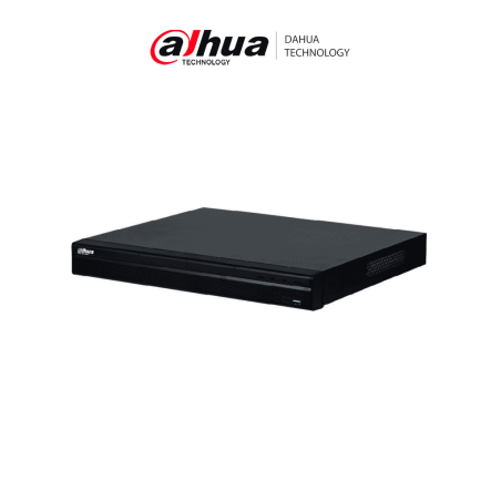 DAHUA DHI-NVR4208-8P-4KS3 NVR de 8 MP/ 4k/ 8 Canales IP/ 8 Puertos PoE/ Rendimiento de 160 Mbps/ H.265+/ 2 Bahías de discos d...