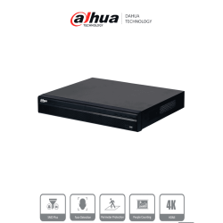DAHUA DHI-NVR4216-4KS3 NVR de 8 Megapixeles/ 4k/ 16 Canales IP/ Rendimiento de 160 Mbps/ Smart H.265+/ 2 Bahias de Discos Dur...