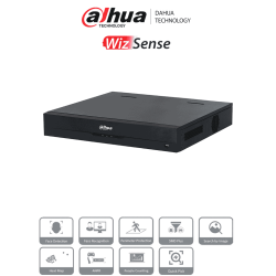 DAHUA DHI-NVR4432-16P-EI -  NVR de 8 Megapíxeles/ 4K WizSense/ 32 Canales IP/ 16 Puertos PoE/ 4 Bahías de Discos Duros/ Smart...