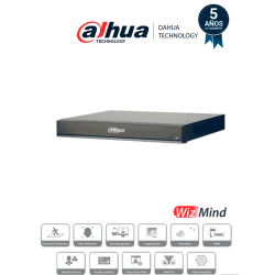 DAHUA DHI-NVR5216-8P-I/L - NVR de 16 Canales 4k/ WizMind/ 8 Puertos PoE/ H.265+/ 4 Canales de Reconocimiento Facial/ 20 Bases...