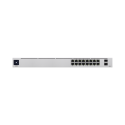 UniFi Switch USW-16-POE Gen2, Capa 2 de 16 puertos (8 puertos PoE 802.3af/at + 8 puertos Gigabit) + 2 puertos 1G SFP, 42W, pa...