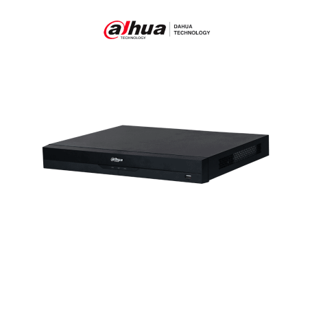 DAHUA NVR5216-8P-EI - NVR IP con tecnología Acupick y WizSense 16 canales 1U con 8 PoE, 2 HDD, H.265+/H.265, 384 Mbps, recono...