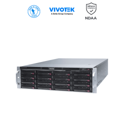 VIVOTEK NR9682-v3 - Grabador NVR 64 canales, 16 bahias, VSS Pro integrado, Deep Search, Salida HDMI, Doble fuente de energía,...