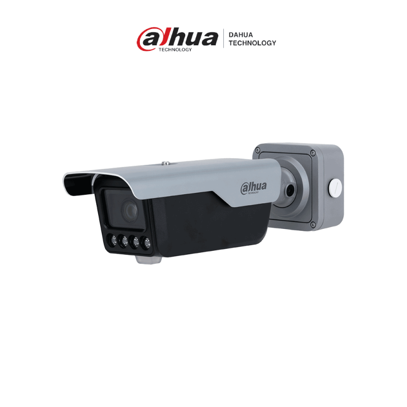 DAHUA DHI-ITC413-PW4D-Z1 - Cámara IP LPR 4 MP con lente motorizado 2.7-12mm y 4 iluminadores de 10m. Incluye IA WizMind, lect...