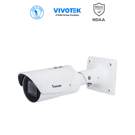VIVOTEK IB9387-LPR-v2 - Cámara IP bullet exterior ANPR 5 MP, lente varifocal 2.7-13.5mm, WDR PRO, SNV, IR 50m, IP67 e IK10, S...