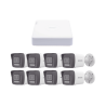 Kit IP 1080p (2 Megapixel) / NVR de 8 Canales con 8 Puertos PoE / 8 Cámaras IP Bala ColorVu Lite y Motion Detection 2.0 / Mic...