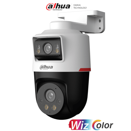 DAHUA DH-IPC-PTS2249B-E2-S-PV-PRO Cámara IP PT dual de 2MP+2MP Lente 3.6/WizColor/SMD Plus/Protección perimetral/Hasta 30m/Il...