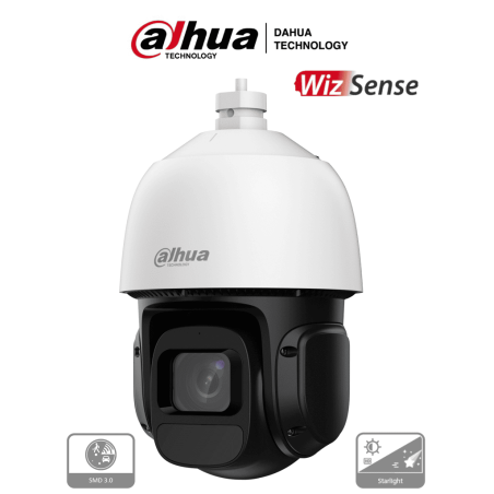DAHUA SD3D216NB-GNY - Camara IP PTZ de 2 Megapixeles/ WizSense/ 16x de Zoom Optico/ 80 Metros de IR/ Detección de Vehiculos y...