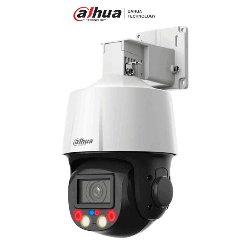 DAHUA SD3E405DB-GNY-A-PV1 - Camara IP PTZ de 4 MP TiOC de 5x de Zoom Optico/ Iluminación Dual Inteligente/ Disuasión Activa c...