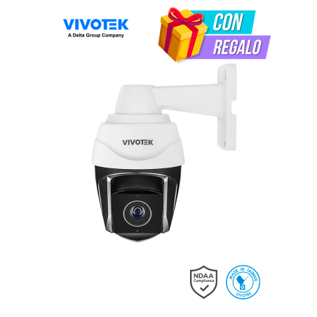 VIVOTEK SD9384-EHL - Cámara IP PTZ Exterior 5 MP con Zoom Óptico 30x, Smart IR 200m y Tracking, Protección Nema4X/IP66/IK10, ...