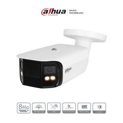 Dahua IPC-PFW5849-A180-E2-ASTE - Cámara IP Bullet 4K con multivisión en color, LED de 40 m y ángulo de 180°. Tecnología H.265...