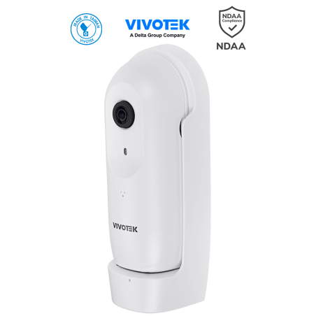 VIVOTEK CC9160-H - Cámara IP Panorámica para interior, 2 MP, WDR Pro, Visión 180º, Ciberseguridad Trend Micro, Smart Stream I...