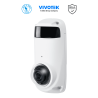 VIVOTEK CC9391-HV - Cámara IP panorámica exterior de 8MP con visión 180º, Smart IR 20 Mts, IP66, IK10, WDR Pro, Micrófono int...