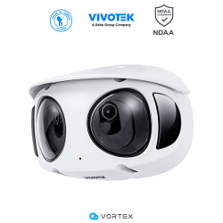 VIVOTEK MS930-EHV(1YL) - Cámara IP VORTEX Premium Series panorámica 180º exterior, 8 MP (4K), luz IR 20 m, WDR Pro, visión SN...
