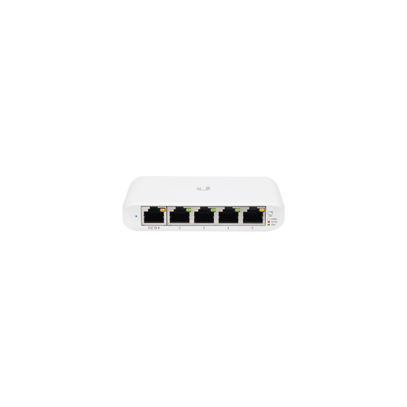Switch UniFi Administrable Compacto de 5 Puertos 10/100/1000 Mbps, soporta entrada de PoE 802.3af/at