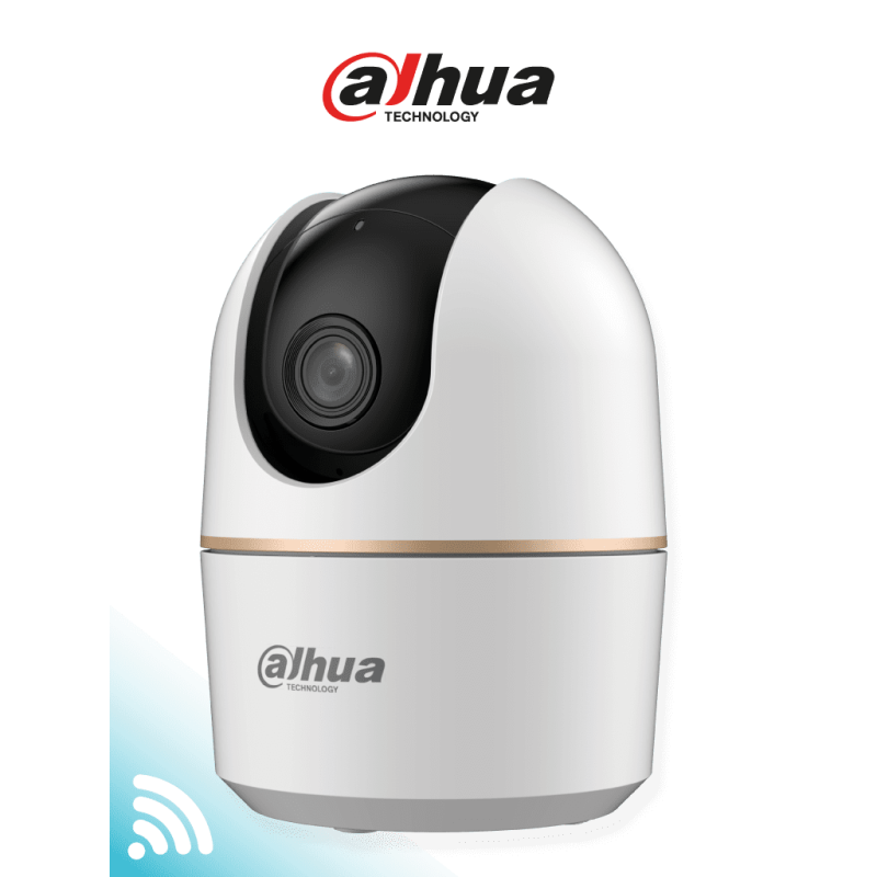 DAHUA DH-H3A - Cámara IP Domo Motorizado Wifi de 3 Megapíxeles con IA, autotracking, audio bidireccional (micrófono y altavoz...
