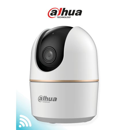 DAHUA DH-H3A - Cámara IP Domo Motorizado Wifi de 3 Megapíxeles con IA, autotracking, audio bidireccional (micrófono y altavoz...