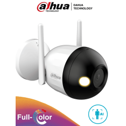 DAHUA F2C-LED - Cámara IP Bullet Wifi de 2 Megapíxeles/ Full Color/ Microfono Integrado/ 30 Mts de Luz Visible/ Ranura para M...
