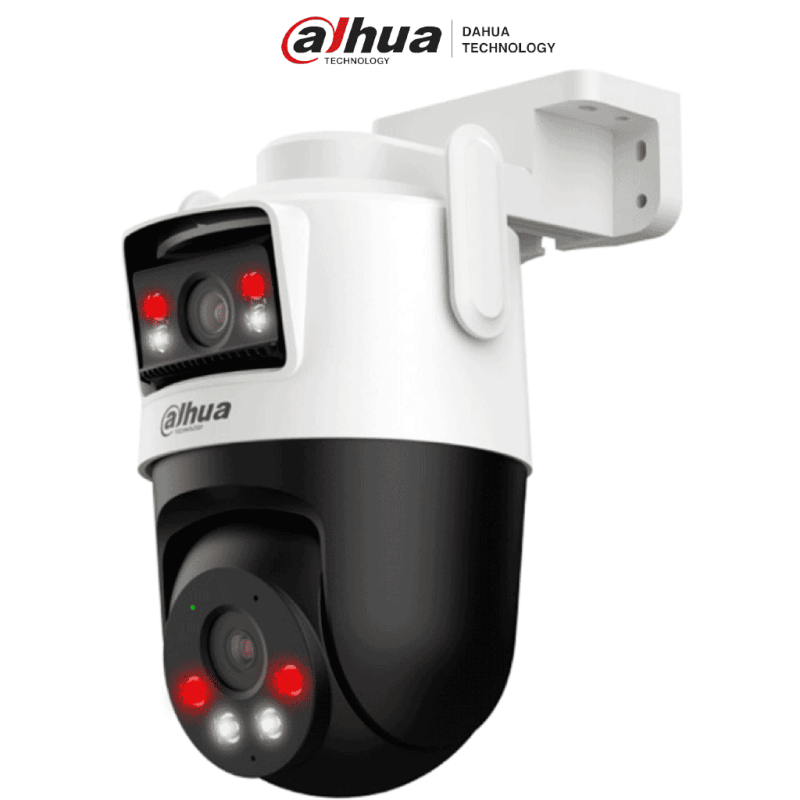 Dahua IPC-WPT1539DD-SW-5E2-PV - Cámara IP PT Wifi Dual de 10 MP, 2 Lentes de 5 MP cada uno (Fijo y PT), Iluminador Dual Intel...