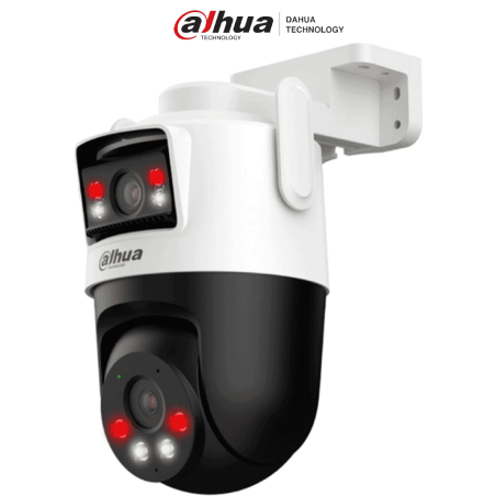 Dahua IPC-WPT1539DD-SW-5E2-PV - Cámara IP PT Wifi Dual de 10 MP, 2 Lentes de 5 MP cada uno (Fijo y PT), Iluminador Dual Intel...