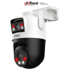 Dahua IPC-WPT1539DD-SW-5E2-PV - Cámara IP PT Wifi Dual de 10 MP, 2 Lentes de 5 MP cada uno (Fijo y PT), Iluminador Dual Intel...