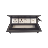 Caja Horizontal Tipo Hub para Escritorio Color Negro, con 1 Puerto HDMI Hembra-Hembra, 1 Puerto RJ45 Cat6, 2 Puertos USB (Sol...