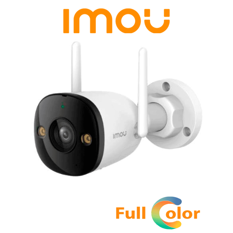 IMOU Bullet 2E 3Mp (IPC-K3DN-3H0WF) - Cámara IP Bullet WiFi de 3MP cuenta con micrófono integrado, 102° de visión, H.265, len...