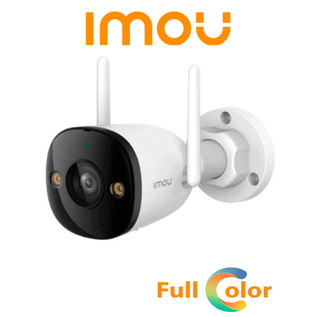 IMOU Bullet 2E 3Mp (IPC-K3DN-3H0WF) - Cámara IP Bullet WiFi de 3MP cuenta con micrófono integrado, 102° de visión, H.265, len...